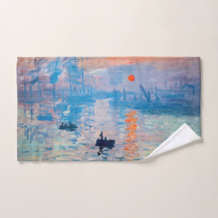 Claude Monet - Eindruck, Sonnenaufgang Badhandtuch Set