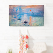 Claude Monet - Eindruck, Sonnenaufgang Banner (Insitu)