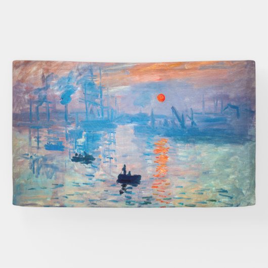 Claude Monet - Eindruck, Sonnenaufgang Banner (Horizontal)