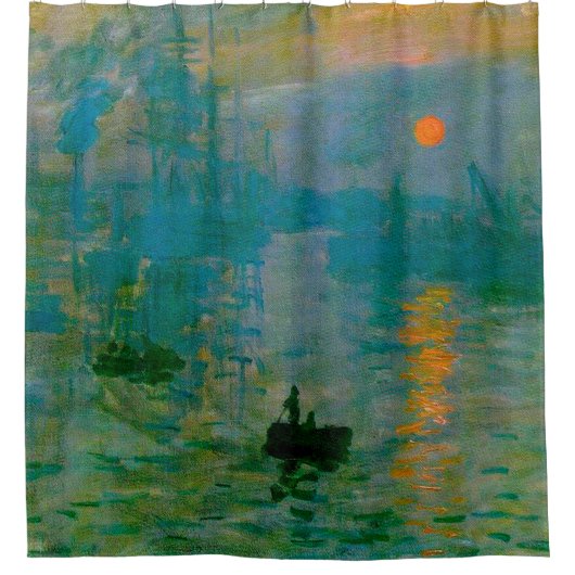 Claude Monet-Eindruck, Sonnenaufgang Duschvorhang (Vorderseite)