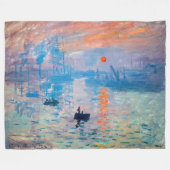 Claude Monet - Eindruck, Sonnenaufgang Fleecedecke (Vorderseite (Horizontal))