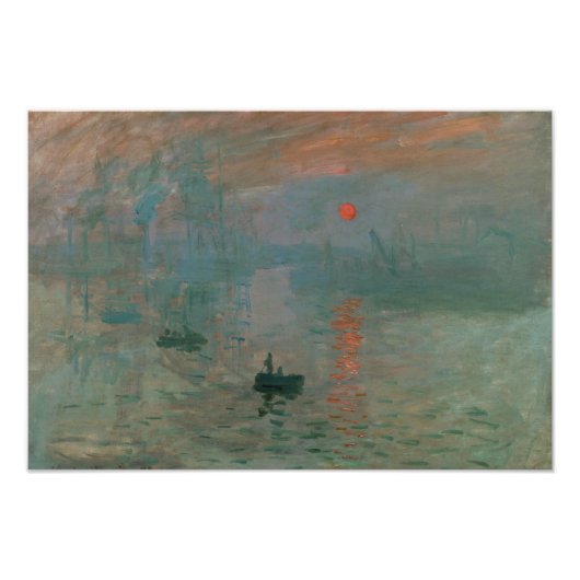 Claude Monet - Eindruck, Sonnenaufgang Fotodruck (Vorne)