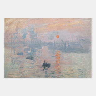 Claude Monet - Eindruck, Sonnenaufgang Geschenkpapier Set