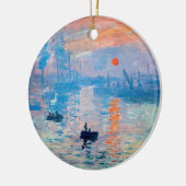 Claude Monet - Eindruck, Sonnenaufgang Keramik Ornament (Links)