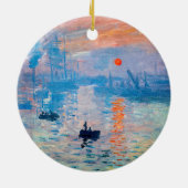 Claude Monet - Eindruck, Sonnenaufgang Keramik Ornament (Hinten)