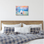 Claude Monet - Eindruck, Sonnenaufgang Leinwanddruck (Insitu (Schlafzimmer))