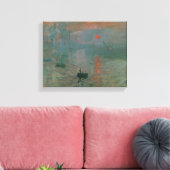 Claude Monet - Eindruck, Sonnenaufgang Leinwanddruck (Insitu (Wohnzimmer))