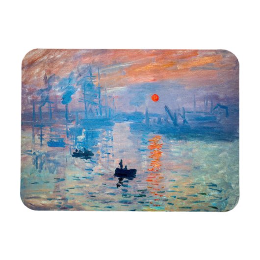 Claude Monet - Eindruck, Sonnenaufgang Magnet (Horizontal)