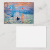Claude Monet - Eindruck, Sonnenaufgang Mitteilungskarte (Vorne/Hinten)