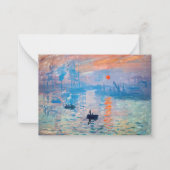 Claude Monet - Eindruck, Sonnenaufgang Mitteilungskarte (Vorderseite)