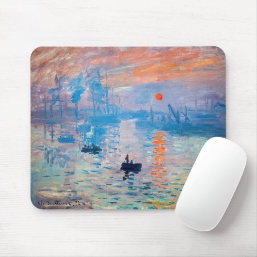 Claude Monet - Eindruck, Sonnenaufgang Mousepad (Mit Mouse)