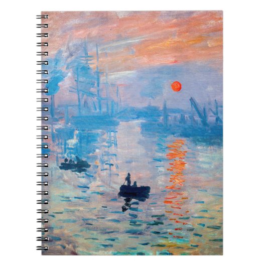 Claude Monet - Eindruck, Sonnenaufgang Notizblock (Vorderseite)