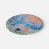 Claude Monet - Eindruck, Sonnenaufgang Pappteller (Schrägansicht)