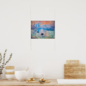 Claude Monet - Eindruck, Sonnenaufgang Poster (Küche)