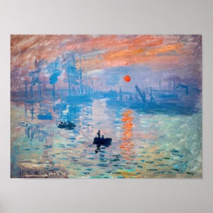 Claude Monet - Eindruck, Sonnenaufgang Poster