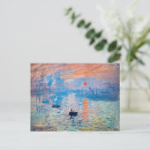 Claude Monet - Eindruck, Sonnenaufgang Postkarte (Stehend Vorderseite)