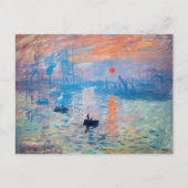 Claude Monet - Eindruck, Sonnenaufgang Postkarte (Vorderseite)