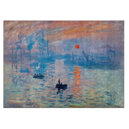 Claude Monet - Eindruck, Sonnenaufgang Schneidebrett (Vorderseite)