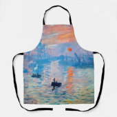 Claude Monet - Eindruck, Sonnenaufgang Schürze (Vorderseite)