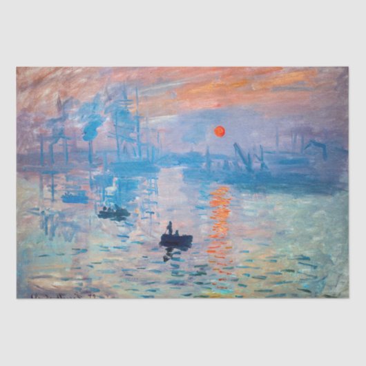 Claude Monet - Eindruck, Sonnenaufgang Seidenpapier (Vorderseite)
