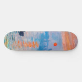 Claude Monet - Eindruck, Sonnenaufgang Skateboard (Horizontal)