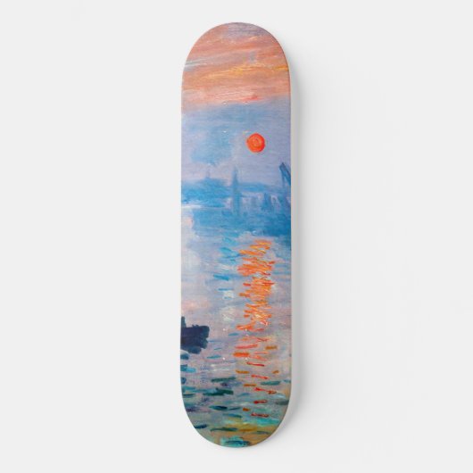 Claude Monet - Eindruck, Sonnenaufgang Skateboard (Vorderseite)