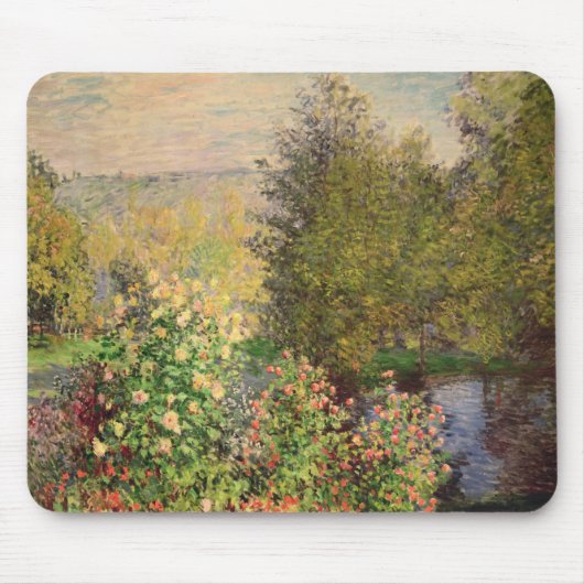 Claude Monet | eine Ecke des Gartens bei Montgeron Mousepad (Vorne)