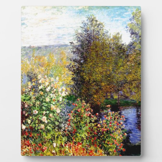Claude Monet Eine Ecke des Gartens Fotoplatte (Vorderseite)