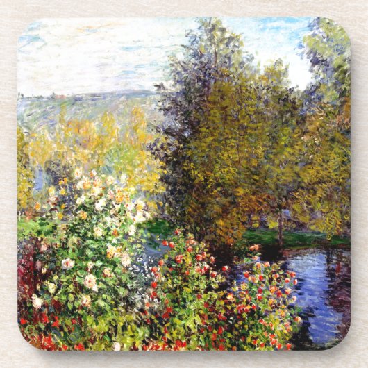 Claude Monet Eine Ecke des Gartens Getränkeuntersetzer (Vorderseite)