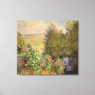 Claude Monet Eine Ecke des Gartens in Montgeron Leinwanddruck