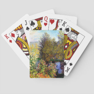 Claude Monet Eine Ecke des Gartens in Montgeron Spielkarten