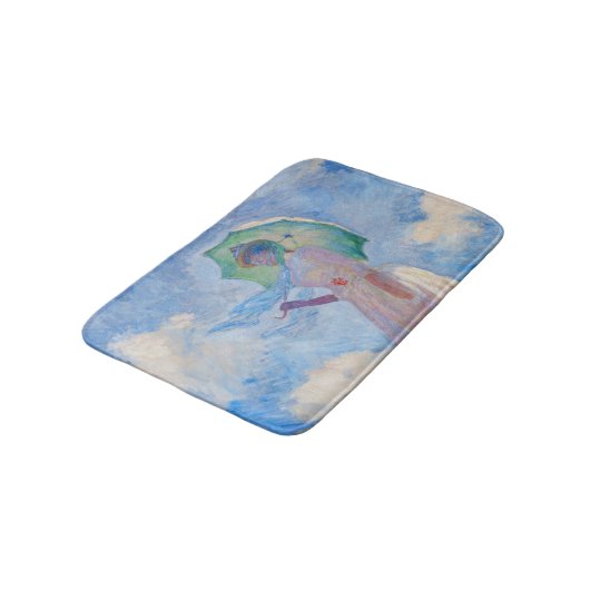 Claude Monet - Eine Frau mit einem Parasol gegenüb Badematte (Schrägansicht)