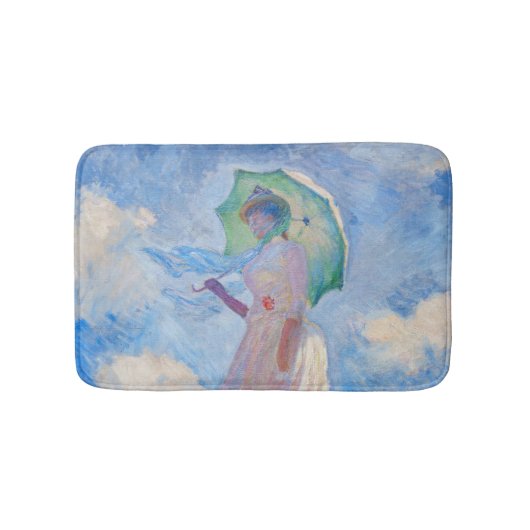 Claude Monet - Eine Frau mit einem Parasol gegenüb Badematte (Vorderseite)