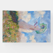 Claude Monet - Eine Frau mit einem Parasol gegenüb Banner (Horizontal)