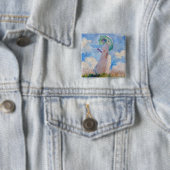 Claude Monet - Eine Frau mit einem Parasol gegenüb Button (Beispiel)