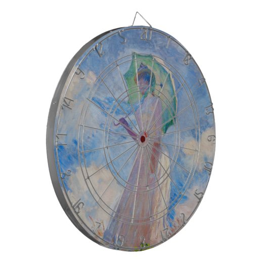 Claude Monet - Eine Frau mit einem Parasol gegenüb Dartscheibe (Vorderseite Links)