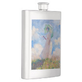 Claude Monet - Eine Frau mit einem Parasol gegenüb Flachmann (Rechts)