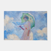 Claude Monet - Eine Frau mit einem Parasol gegenüb Fußmatte (Vorderseite)