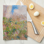 Claude Monet - Eine Frau mit einem Parasol gegenüb Geschirrtuch (Viertel Falte)