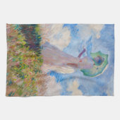 Claude Monet - Eine Frau mit einem Parasol gegenüb Geschirrtuch (Horizontal)
