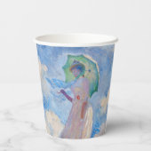 Claude Monet - Eine Frau mit einem Parasol gegenüb Pappbecher (Rückseite)