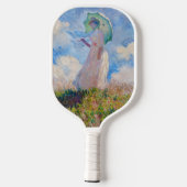 Claude Monet - Eine Frau mit einem Parasol gegenüb Pickleball Schläger (Rückseite)