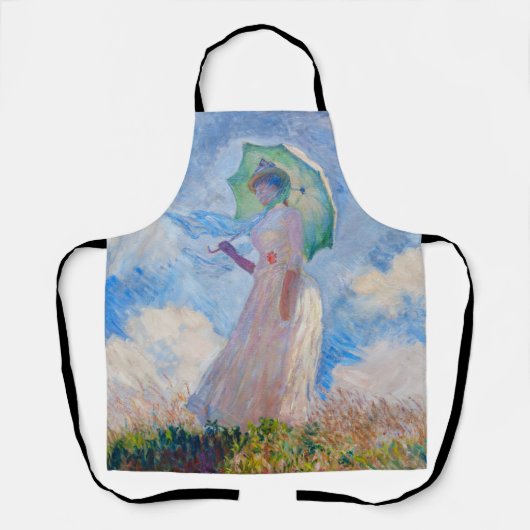 Claude Monet - Eine Frau mit einem Parasol gegenüb Schürze (Vorderseite)