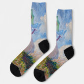 Claude Monet - Eine Frau mit einem Parasol gegenüb Socken (Linkes Detail)