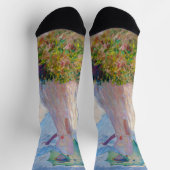 Claude Monet - Eine Frau mit einem Parasol gegenüb Socken (Oben)