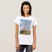 Claude Monet - Eine Frau mit einem Parasol gegenüb T-Shirt (Vorne ganz)