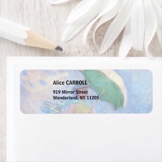 Claude Monet - Eine Frau mit einem Sonnenschirm au (Insitu)