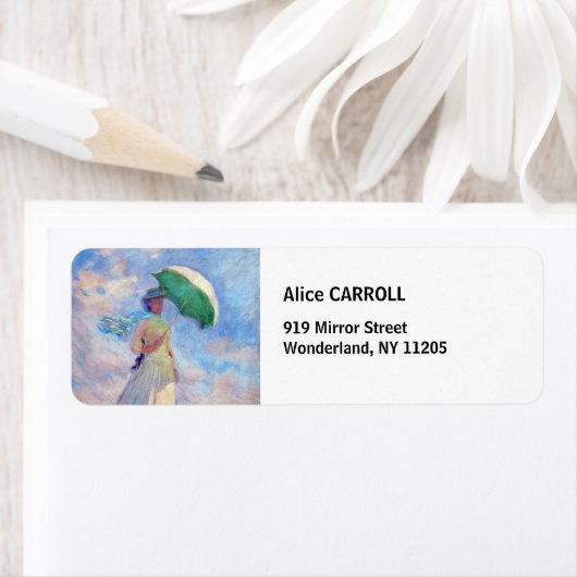 Claude Monet - Eine Frau mit einem Sonnenschirm au (Insitu)