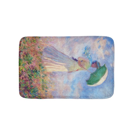 Claude Monet - Eine Frau mit einem Sonnenschirm au Badematte (Vorderseite)