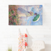 Claude Monet - Eine Frau mit einem Sonnenschirm au Banner (Insitu)